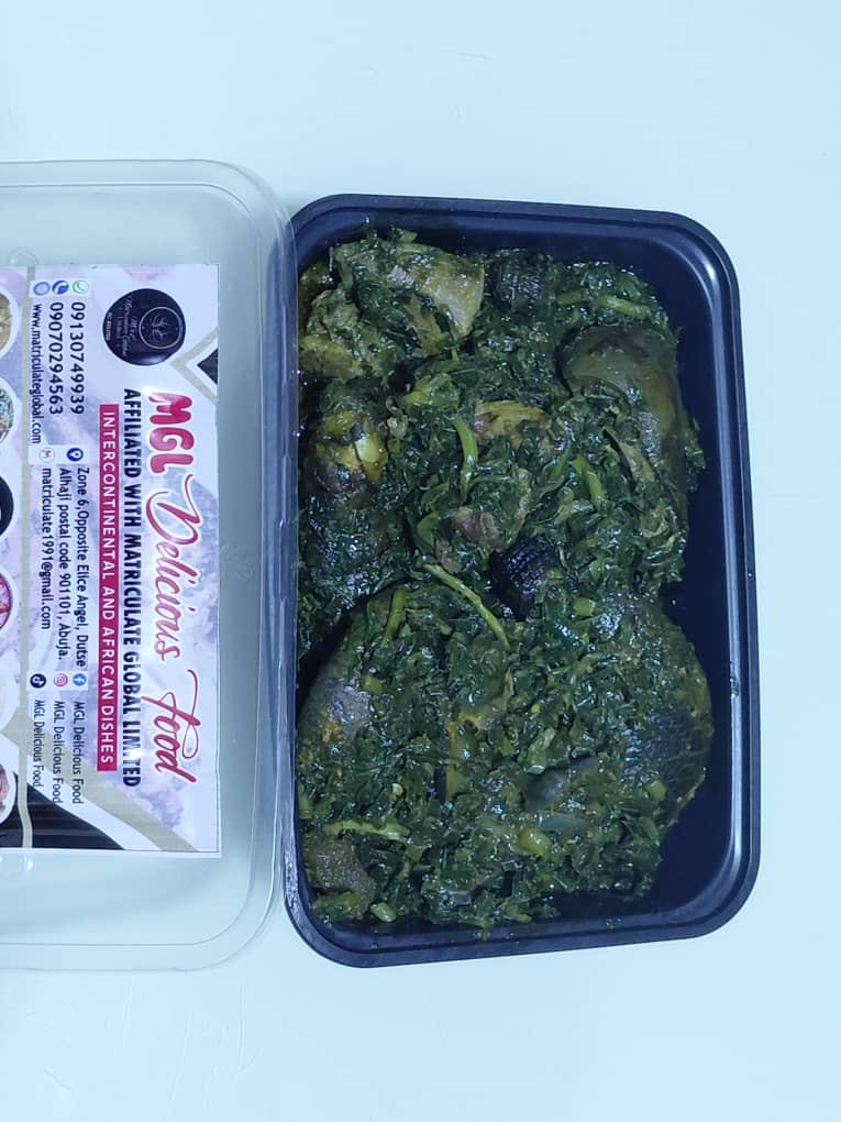Ogbono soup & Snail